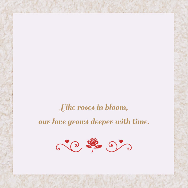 Olivenorma Double Roses Cœur Fleur Pierre de Naissance Carte Cadeau - Décembre - Turquoise et Topaze bleue - Carte 2 - image 2