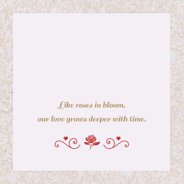 Olivenorma Double Roses Cœur Fleur Pierre de Naissance Carte Cadeau - Décembre - Turquoise et Topaze bleue - Carte 2 - image 2
