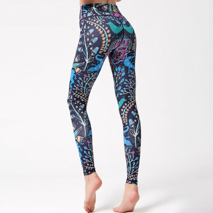 Pantalon de yoga Olivenorma taille haute à imprimé nature - XL - image 0