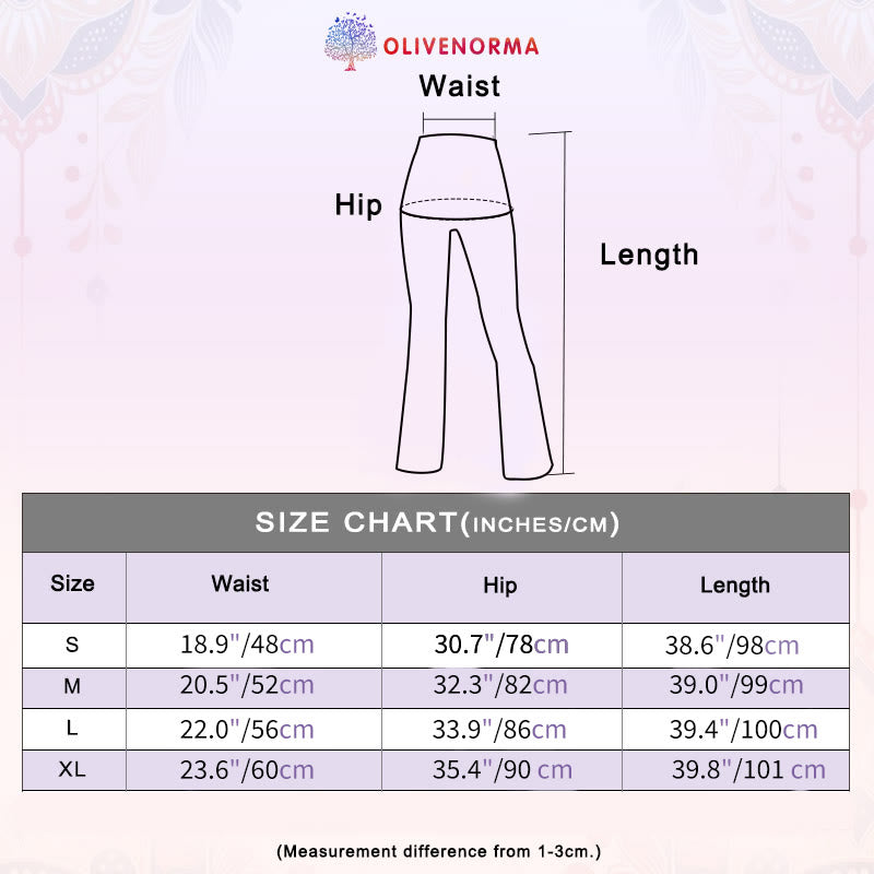 Pantalon de yoga évasé imprimé pour femme Olivenorma - image 11