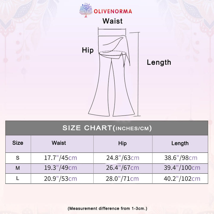 Pantalon évasé élégant à taille haute et détail noué pour femme Olivenorma - image 1