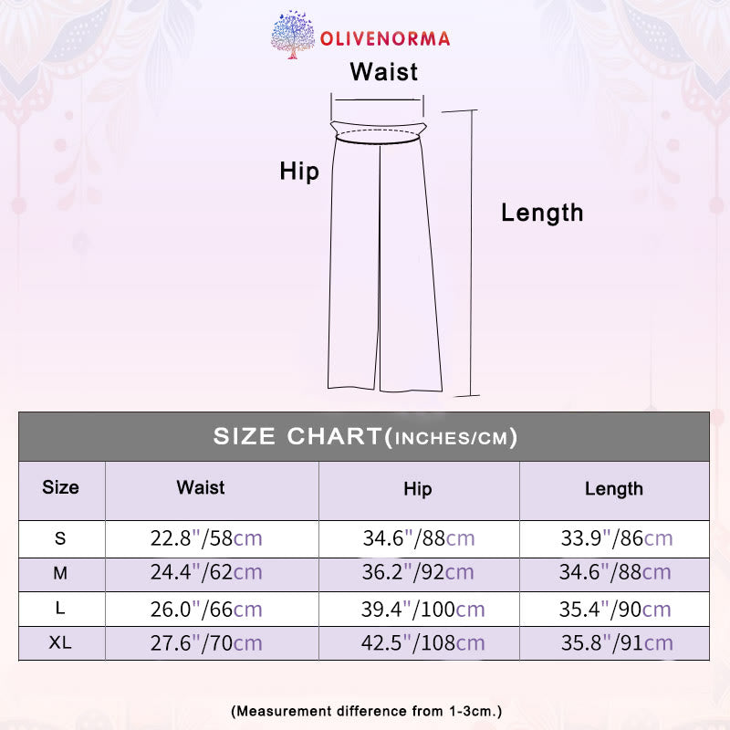 Pantalon de yoga Olivenorma pour femme, imprimé encre, à nouer droit - image 14