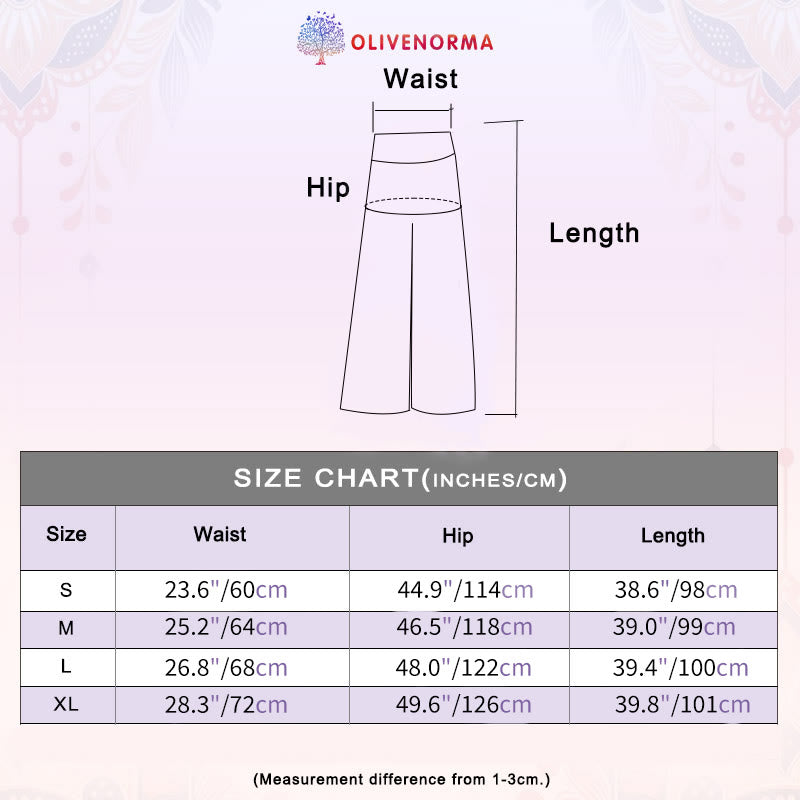 Pantalon Olivenorma Zen Flow pour femme, taille haute et jambes larges - image 8