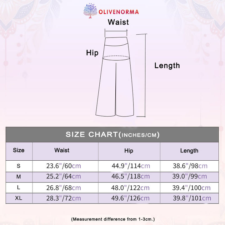 Pantalon Olivenorma Zen Flow pour femme, taille haute et jambes larges - image 8