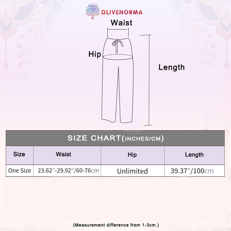 Pantalon large bohème à papillons Olivenorma pour femme - image 28
