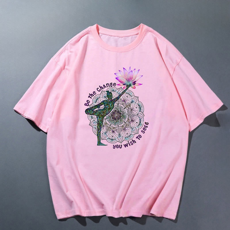 T-shirt de yoga respirant et confortable rose Olivenorma - Yoga - 2XL - image 2