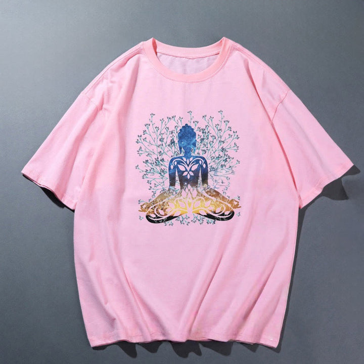 T-shirt de yoga respirant et confortable rose Olivenorma - Méditation 4 - 2XL - image 7