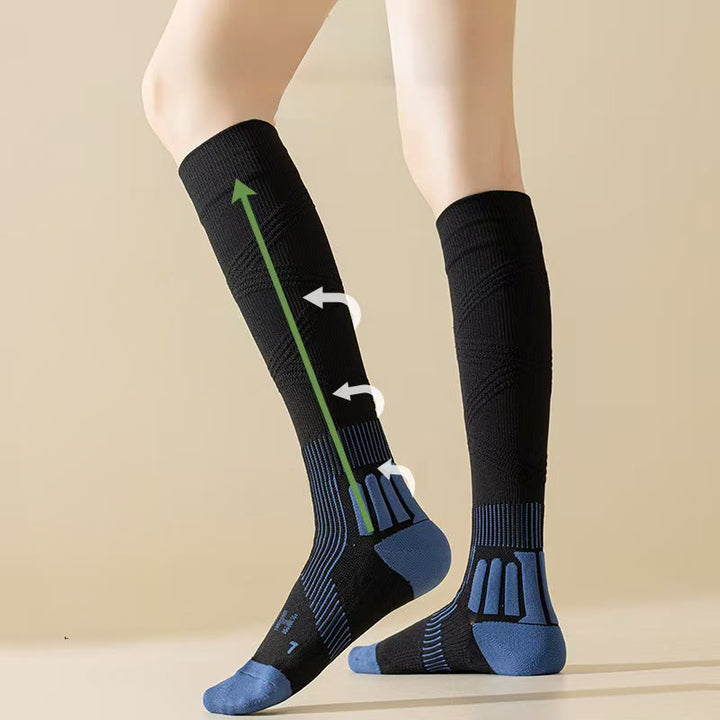 Chaussettes Olivenorma style guêtres extensibles en maille, idéales pour le Pilates, la barre, l'échauffement, la danse, le fitness et le yoga. - Noir - 10 paires - image 2