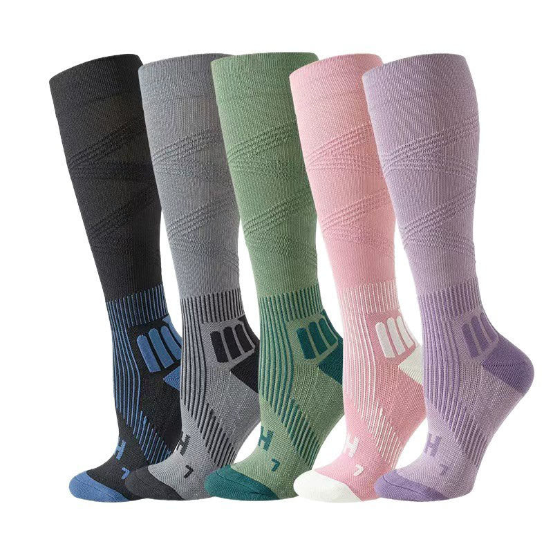 Chaussettes Olivenorma style guêtres extensibles en maille, idéales pour le Pilates, la barre, l'échauffement, la danse, le fitness et le yoga. - Chaque couleur - 5 paires (une paire de chaque couleur) - image 6