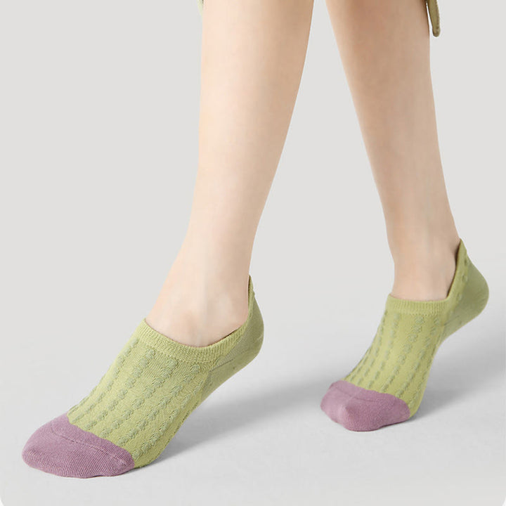 Chaussettes de fitness Olivenorma (lot de 3 paires) légères, respirantes et extensibles en coton adhérent, idéales pour le Pilates, le barre, le yoga et le confort au quotidien. - image 6