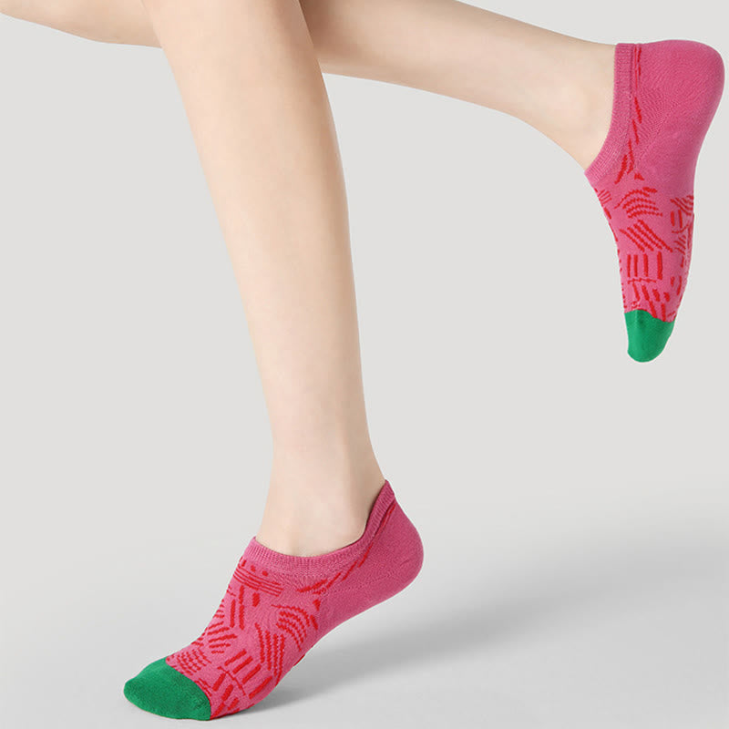 Chaussettes de fitness Olivenorma (lot de 3 paires) légères, respirantes et extensibles en coton adhérent, idéales pour le Pilates, le barre, le yoga et le confort au quotidien. - image 5