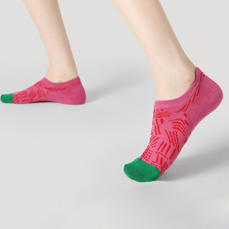 Chaussettes de fitness Olivenorma (lot de 3 paires) légères, respirantes et extensibles en coton adhérent, idéales pour le Pilates, le barre, le yoga et le confort au quotidien. - image 4