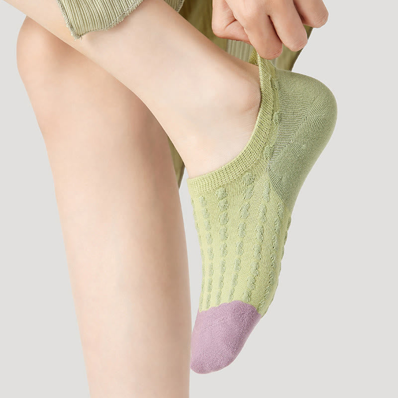 Chaussettes de fitness Olivenorma (lot de 3 paires) légères, respirantes et extensibles en coton adhérent, idéales pour le Pilates, le barre, le yoga et le confort au quotidien. - image 7