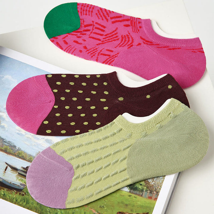 Chaussettes de fitness Olivenorma (lot de 3 paires) légères, respirantes et extensibles en coton adhérent, idéales pour le Pilates, le barre, le yoga et le confort au quotidien. - image 17