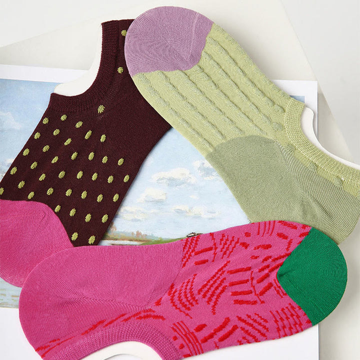 Chaussettes de fitness Olivenorma (lot de 3 paires) légères, respirantes et extensibles en coton adhérent, idéales pour le Pilates, le barre, le yoga et le confort au quotidien. - image 16