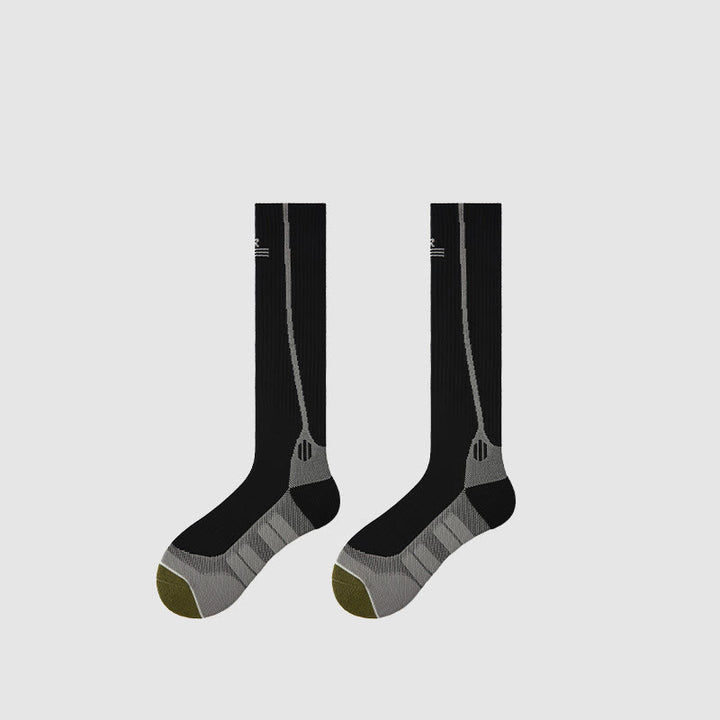 Chaussettes de compression Olivenorma Retro Crew antidérapantes pour Pilates, Barre et yoga, confortables au quotidien, respirantes et coupe athlétique. - Noir - 10 paires - image 8