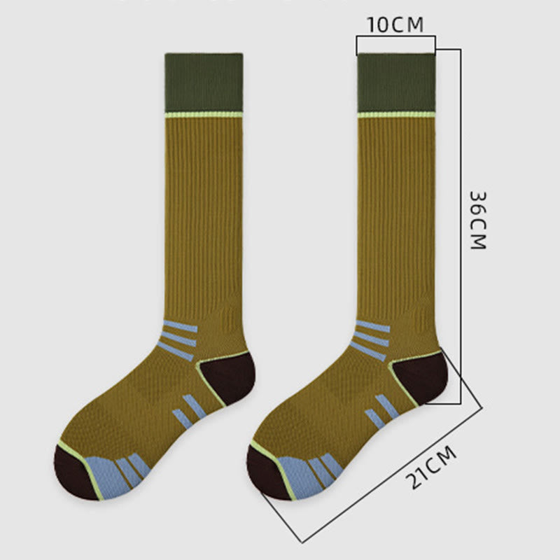 Chaussettes de compression Olivenorma Retro Crew antidérapantes pour Pilates, Barre et yoga, confortables au quotidien, respirantes et coupe athlétique. - image 6