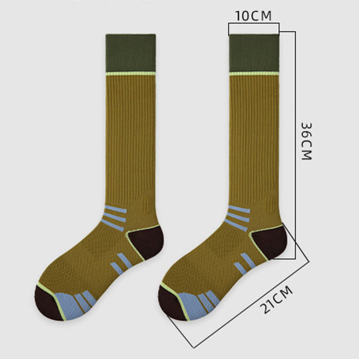 Chaussettes de compression Olivenorma Retro Crew antidérapantes pour Pilates, Barre et yoga, confortables au quotidien, respirantes et coupe athlétique. - image 6