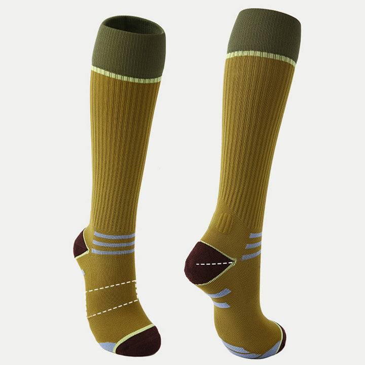 Chaussettes de compression Olivenorma Retro Crew antidérapantes pour Pilates, Barre et yoga, confortables au quotidien, respirantes et coupe athlétique. - image 5