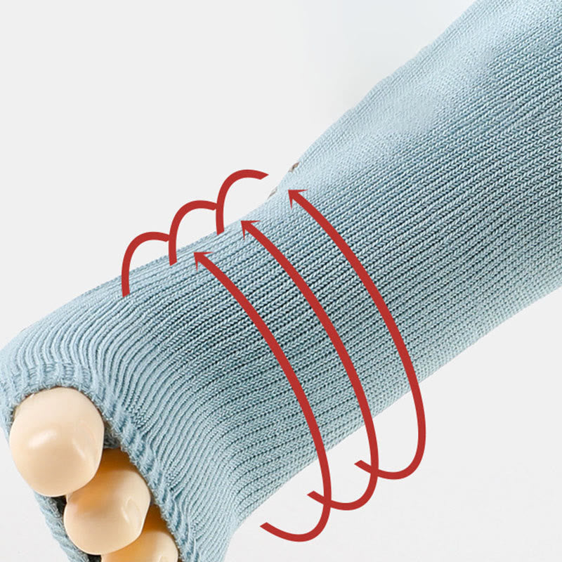 Chaussettes de fitness et de yoga Olivenorma à cinq orteils ouverts, respirantes, avec séparation des orteils et adhérence antidérapante, en coton confortable et stable. - image 11