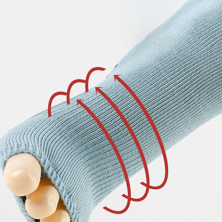 Chaussettes de fitness et de yoga Olivenorma à cinq orteils ouverts, respirantes, avec séparation des orteils et adhérence antidérapante, en coton confortable et stable. - image 11