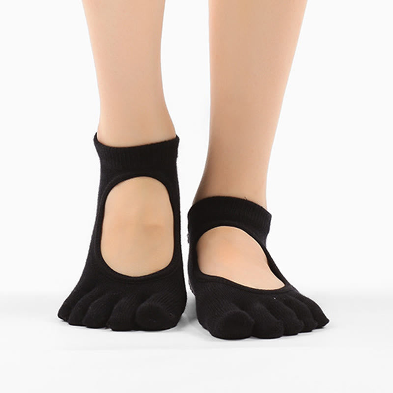 Chaussettes de Pilates et de yoga Olivenorma Minimal Five-Toe respirantes avec séparation des orteils et adhérence optimale, conçues pour un confort léger. - image 5