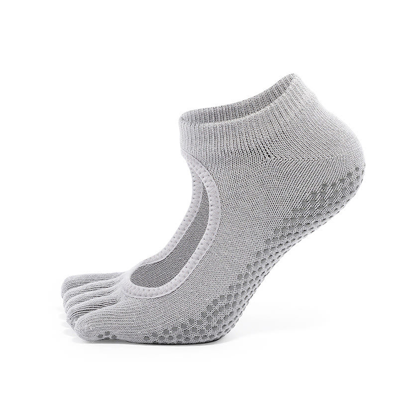 Chaussettes de Pilates et de yoga Olivenorma Minimal Five-Toe respirantes avec séparation des orteils et adhérence optimale, conçues pour un confort léger. - image 2