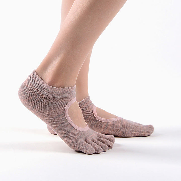 Chaussettes de Pilates et de yoga Olivenorma Minimal Five-Toe respirantes avec séparation des orteils et adhérence optimale, conçues pour un confort léger. - image 14