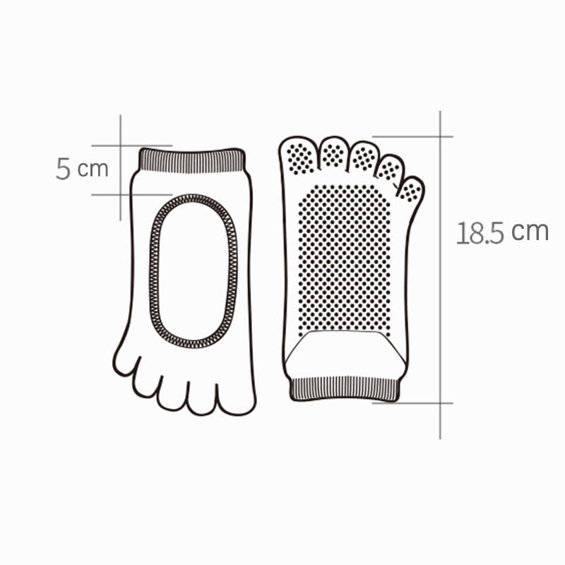 Chaussettes de Pilates et de yoga Olivenorma Minimal Five-Toe respirantes avec séparation des orteils et adhérence optimale, conçues pour un confort léger. - image 16