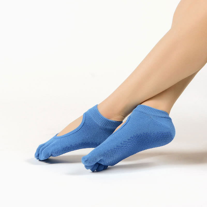 Chaussettes de Pilates et de yoga Olivenorma Minimal Five-Toe respirantes avec séparation des orteils et adhérence optimale, conçues pour un confort léger. - image 7