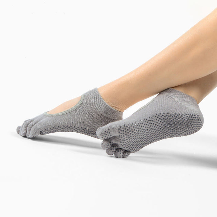 Chaussettes de Pilates et de yoga Olivenorma Minimal Five-Toe respirantes avec séparation des orteils et adhérence optimale, conçues pour un confort léger. - image 1