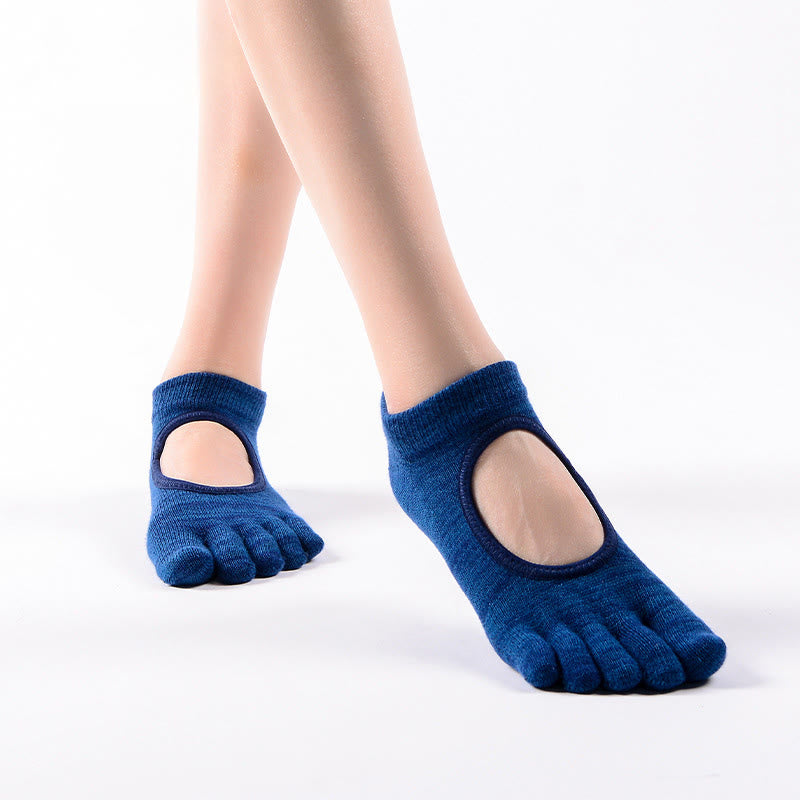 Chaussettes de Pilates et de yoga Olivenorma Minimal Five-Toe respirantes avec séparation des orteils et adhérence optimale, conçues pour un confort léger. - image 11