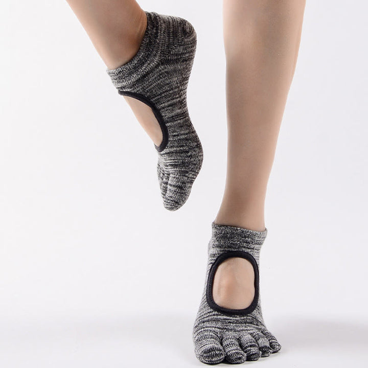 Chaussettes de Pilates et de yoga Olivenorma Minimal Five-Toe respirantes avec séparation des orteils et adhérence optimale, conçues pour un confort léger. - image 9