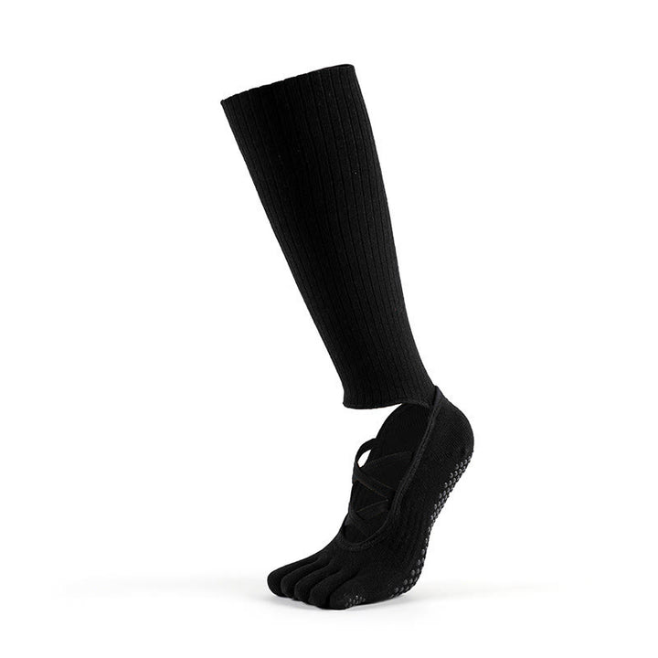 Chaussettes de yoga Olivenorma à bride élastique antidérapantes pour femmes, idéales pour le Pilates et l'entraînement, avec une bride croisée sécurisée et un confort respirant. - image 13