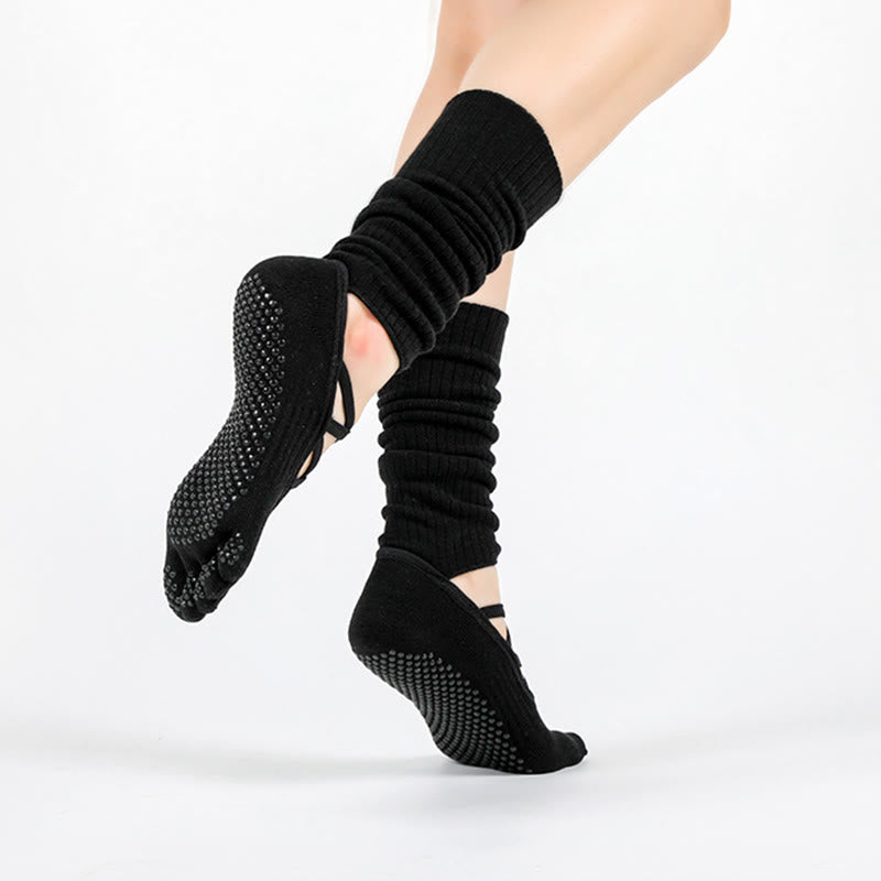 Chaussettes de yoga Olivenorma à bride élastique antidérapantes pour femmes, idéales pour le Pilates et l'entraînement, avec une bride croisée sécurisée et un confort respirant. - image 11