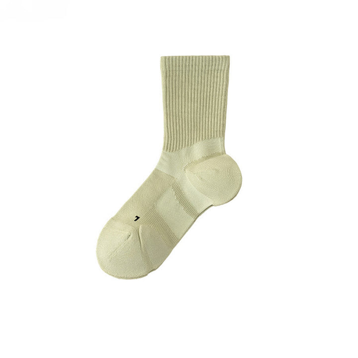 Chaussettes de yoga Olivenorma mi-mollet, respirantes, confortables et antidérapantes, idéales pour le Pilates et la barre, pour femmes. - Vert - 10 paires - image 8