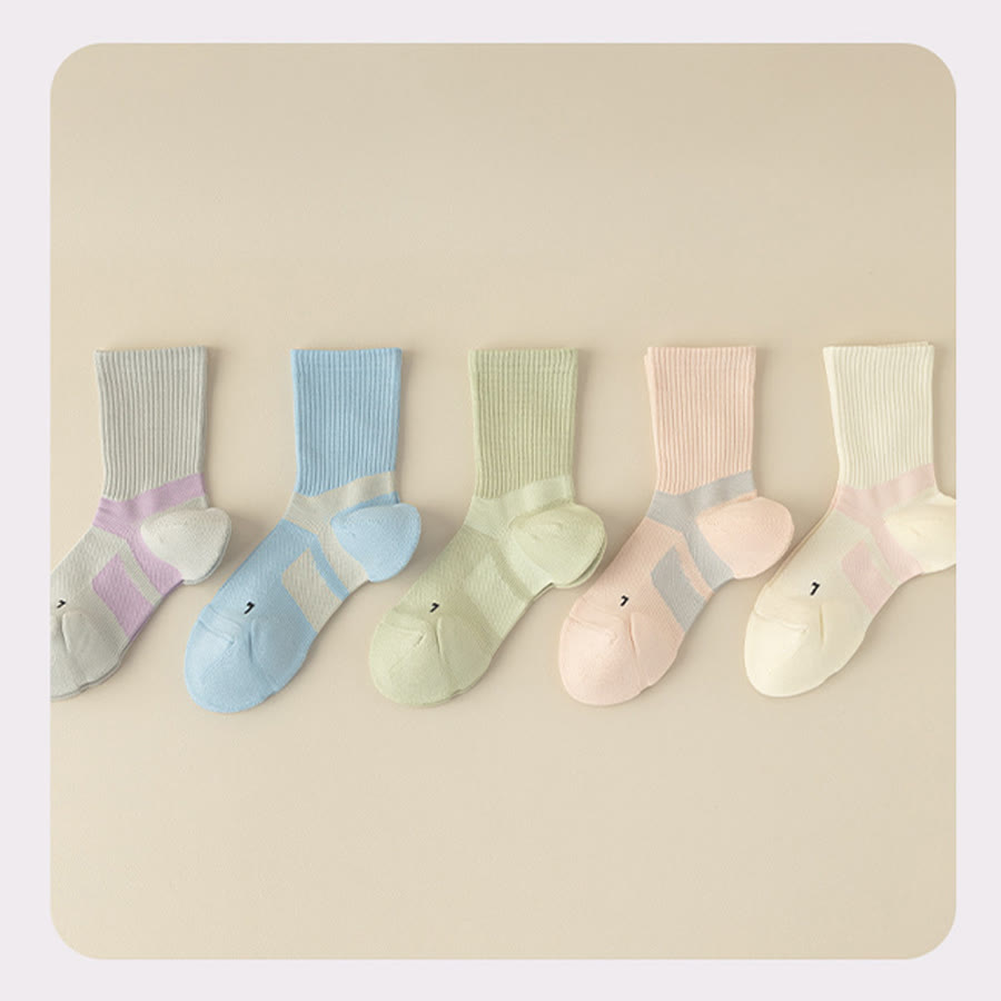 Chaussettes de yoga Olivenorma mi-mollet, respirantes, confortables et antidérapantes, idéales pour le Pilates et la barre, pour femmes. - image 15