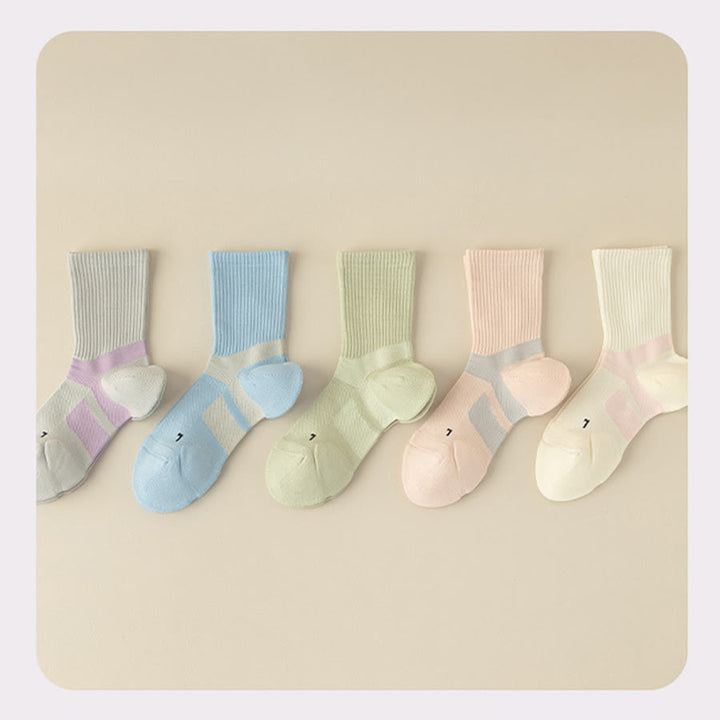 Chaussettes de yoga Olivenorma mi-mollet, respirantes, confortables et antidérapantes, idéales pour le Pilates et la barre, pour femmes. - image 15