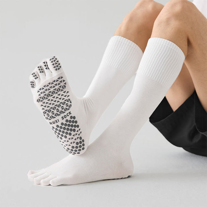 Chaussettes de sport Olivenorma longues à cinq orteils, respirantes, antidérapantes et évacuant l'humidité, pour hommes, idéales pour le yoga. - image 5