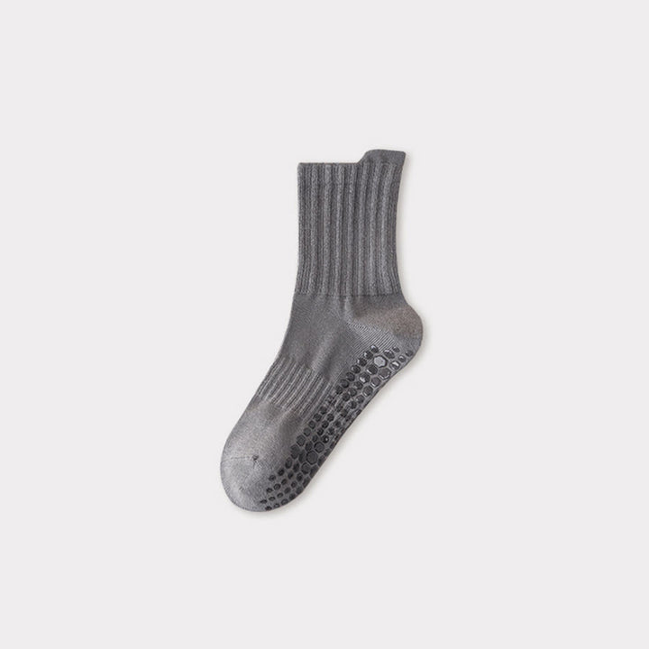 Chaussettes de yoga pour hommes Olivenorma Professional Training, en coton mélangé, antidérapantes et offrant un bon maintien, avec bout renforcé. - image 1