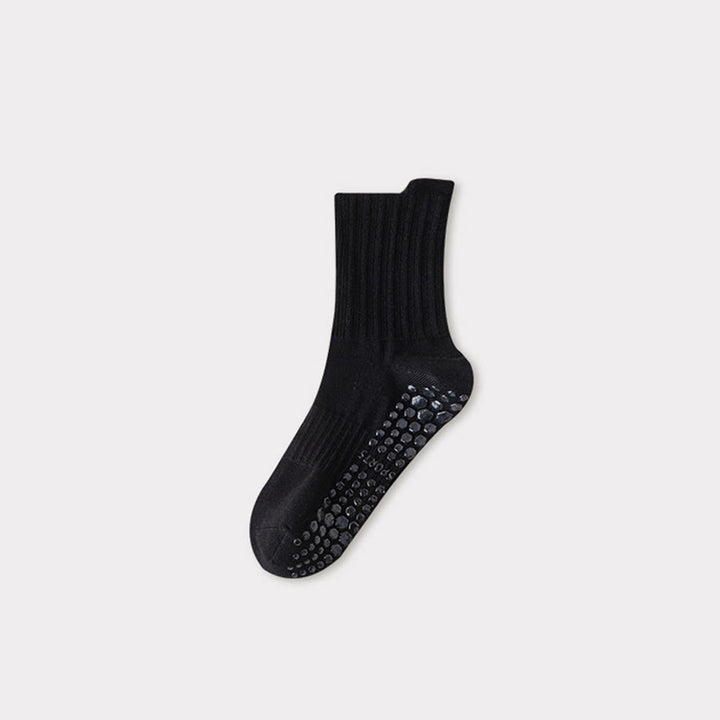 Chaussettes de yoga pour hommes Olivenorma Professional Training, en coton mélangé, antidérapantes et offrant un bon maintien, avec bout renforcé. - Noir - Pointures américaines 6,5 à 10 - 10 paires - image 11