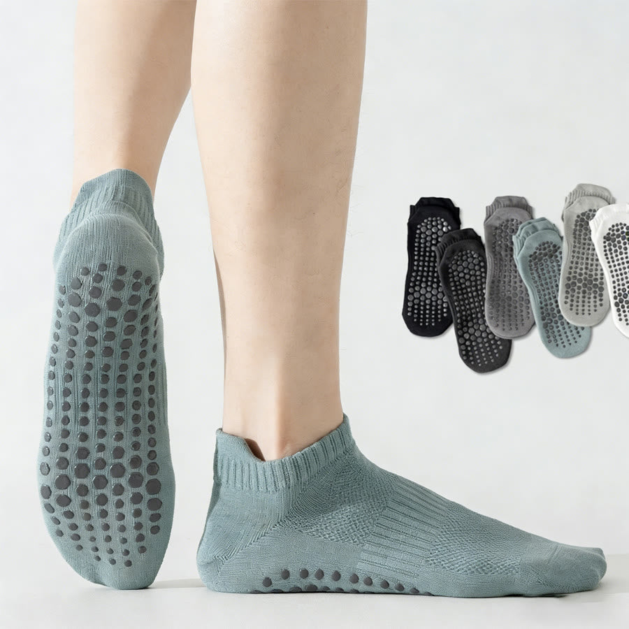 Chaussettes de yoga Olivenorma pour homme, confortables, antidérapantes et respirantes, en coton, à bout renforcé, idéales pour l'entraînement quotidien. - Azuré - 10 paires - image 0