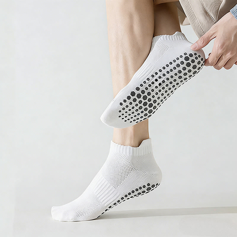 Chaussettes de yoga Olivenorma pour homme, confortables, antidérapantes et respirantes, en coton, à bout renforcé, idéales pour l'entraînement quotidien. - image 5