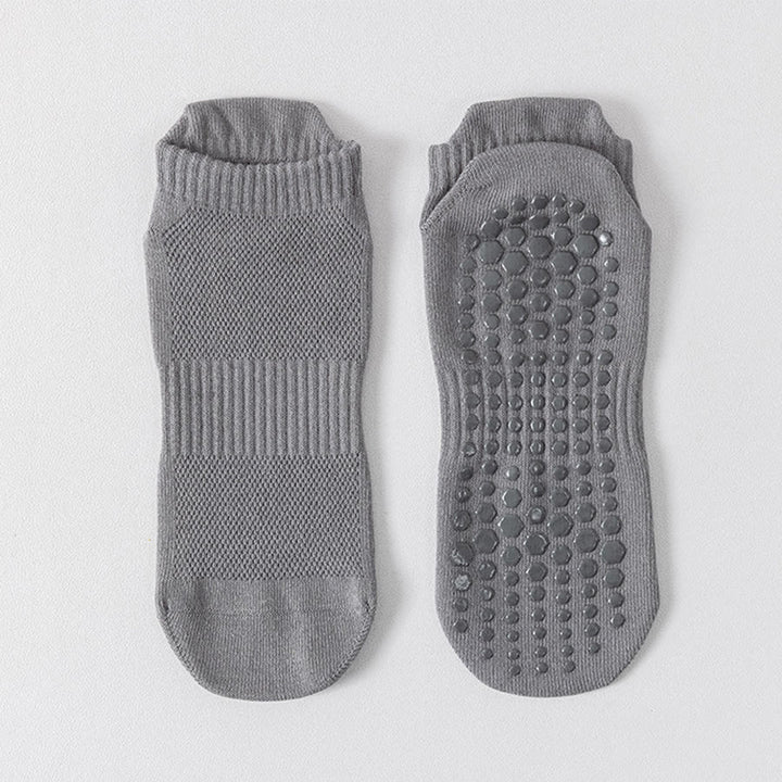 Chaussettes de yoga Olivenorma pour homme, confortables, antidérapantes et respirantes, en coton, à bout renforcé, idéales pour l'entraînement quotidien. - Gris moyen - 10 paires - image 12