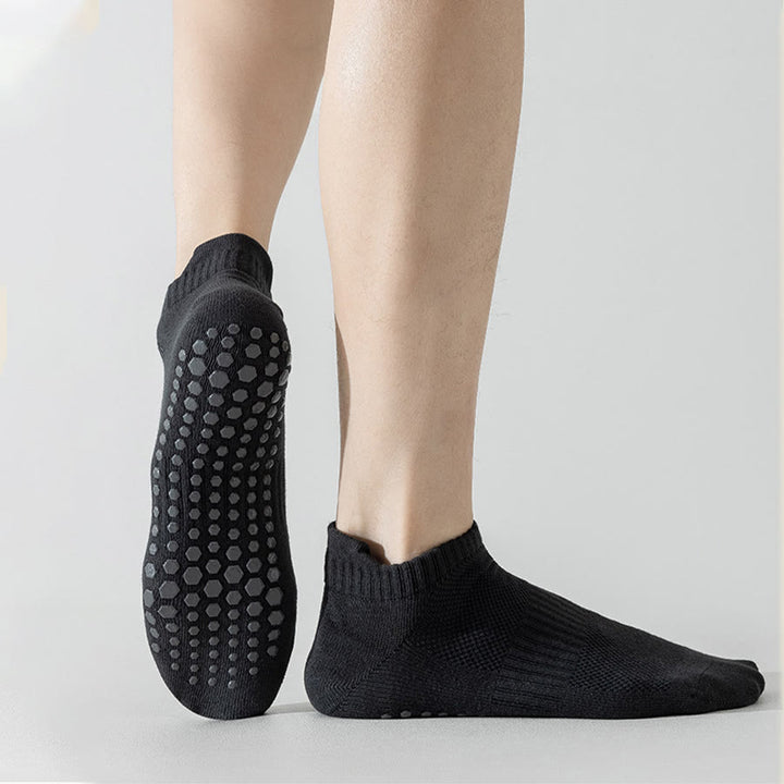 Chaussettes de yoga Olivenorma pour homme, confortables, antidérapantes et respirantes, en coton, à bout renforcé, idéales pour l'entraînement quotidien. - image 10