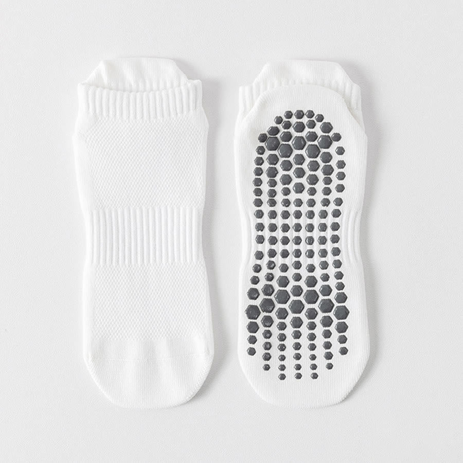 Chaussettes de yoga Olivenorma pour homme, confortables, antidérapantes et respirantes, en coton, à bout renforcé, idéales pour l'entraînement quotidien. - Blanc - 10 paires - image 4