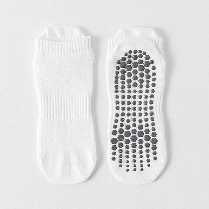 Chaussettes de yoga Olivenorma pour homme, confortables, antidérapantes et respirantes, en coton, à bout renforcé, idéales pour l'entraînement quotidien. - Blanc - 10 paires - image 4