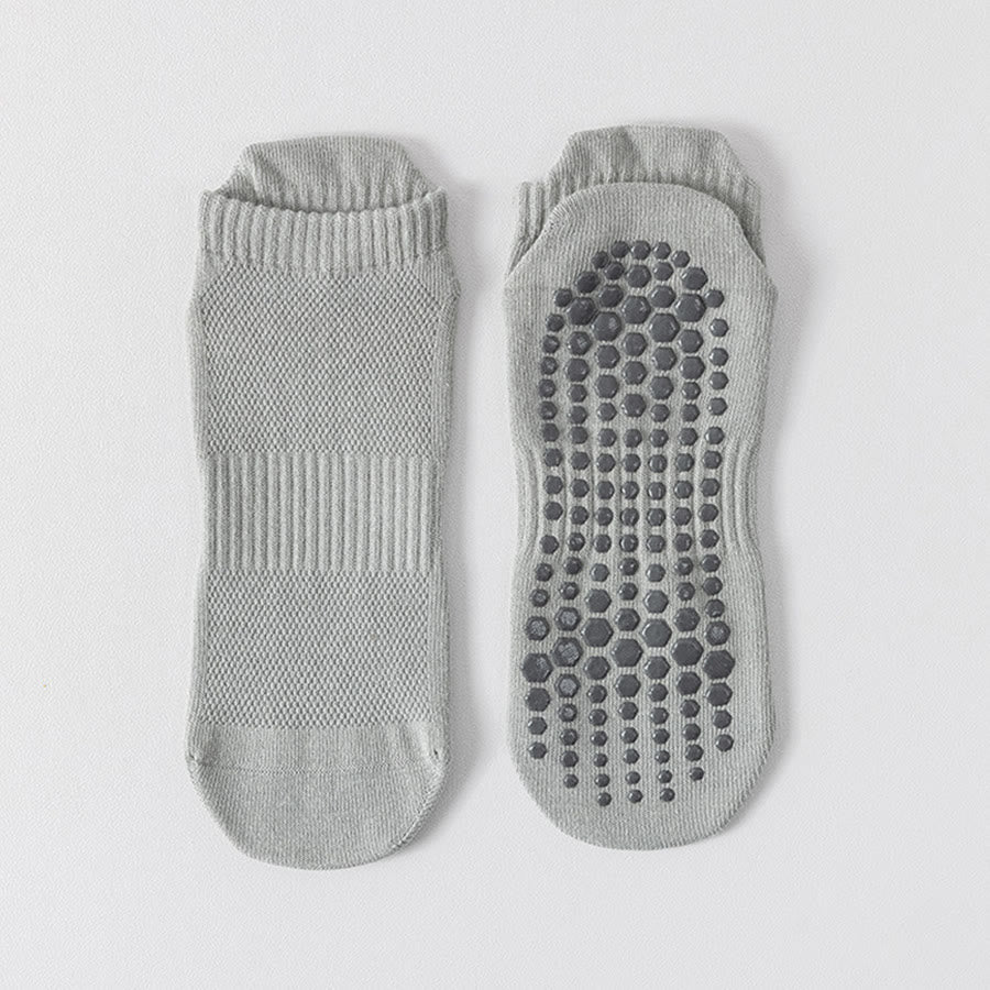 Chaussettes de yoga Olivenorma pour homme, confortables, antidérapantes et respirantes, en coton, à bout renforcé, idéales pour l'entraînement quotidien. - Gris clair - 10 paires - image 11