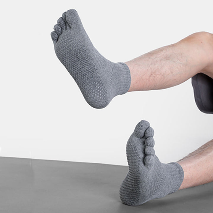 Chaussettes de yoga Olivenorma basses à cinq orteils, respirantes et antidérapantes, pour homme, confortables et idéales pour l'entraînement athlétique. - image 3