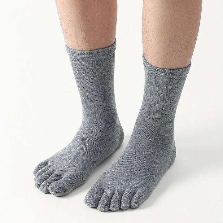 Chaussettes de yoga Olivenorma courtes à cinq orteils, élastiques, confortables, antidérapantes et respirantes pour homme, idéales pour le sport et le yoga. - image 2